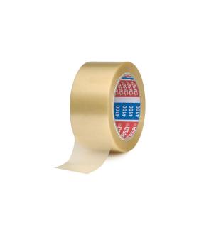 Tesa 4100 Precinto de Embalar Resistente 50mm x 66 Metros - PVC Rugoso - Adhesivo Potente - Transparente Pack de 36