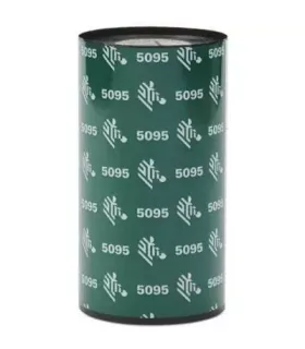 Zebra ZipShip 5095 Pack de 12 Cintas de Transferencia Termica Original - Cintas de Resina - Nucleo 12.7mm, Ancho 110mm, Longitud