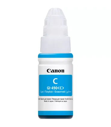 Canon GI490 Cyan Botella de Tinta Original - GI490C/0664C001