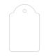 Apli Etiquetas Colgantes Blancas 28 x 43mm 100 U