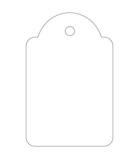 Apli Etiquetas Colgantes Blancas 28 x 43mm 100 U