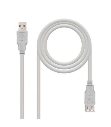 Nanocable Cable Prolongador USB-A 2.0 Macho a USB-A Hembra 3m