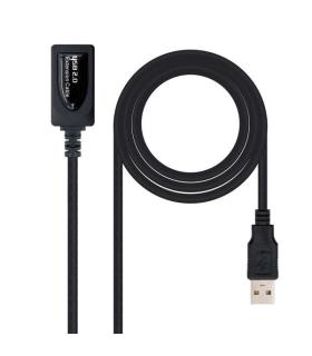 Nanocable Cable Prolongador con Amplificador USB-A 2.0 Macho a USB-A Hembra 5m