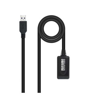 Nanocable Cable Prolongador con Amplificador USB-A 3.0 Macho a USB-A Hembra 15m