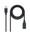 Nanocable Cable USB-A 3.0 Macho a USB-A Hembra 1m