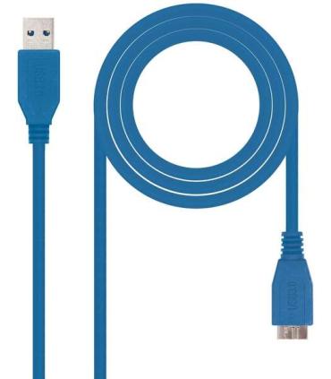 Nanocable Cable USB-A 3.0 Macho a Micro-USB 3.0 Macho 1m - Color Azul
