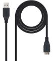 Nanocable Cable USB-A 3.0 Macho a Micro-USB 3.0 Macho 2m