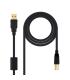 Nanocable Cable de Impresora con Ferrita USB-B 2.0 Macho a USB-A Macho 2m