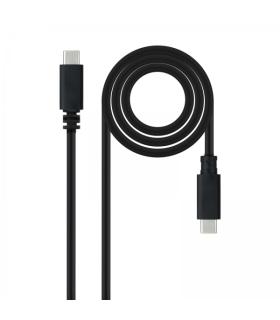 Nanocable Cable USB 2.0 3A - Tipo USB-C/M-USB-C/M - 1.5m - Color Negro