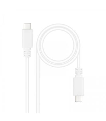 Nanocable Cable USB 2.0 3A - Tipo USB-C/M-USB-C/M - 1.5 m - Color Blanco
