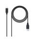 Nanocable Cable USB 3.1 Gen2 10Gbps 3A USB-C/M-A/M 2m - Color Negro
