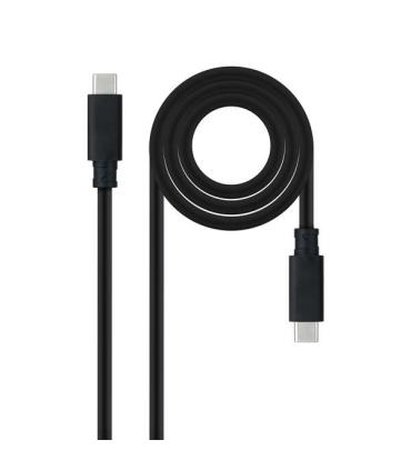 Nanocable Cable USB 3.1 Gen2 5A USB-C/M-USB-C/M 0.5m - Color Negro