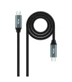 Nanocable Cable USB 3.2 Gen2x2 100W 4K/60Hz USB-C M/M - Longitud 3m - Color Negro