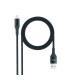 Nanocable Cable Lightning A USB A/M - Mallado - 1m - Color Negro