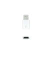 Nanocable Adaptador Lightning a Micro USB - Lightning/M-Micro B/H - Color Blanco