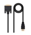 Nanocable Cable DVI 18+5 Macho a HDMI Macho 1.80m - Color Negro