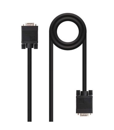 Nanocable Cable SVGA HDB15 Macho a HDB15 Macho 5m - Color Negro