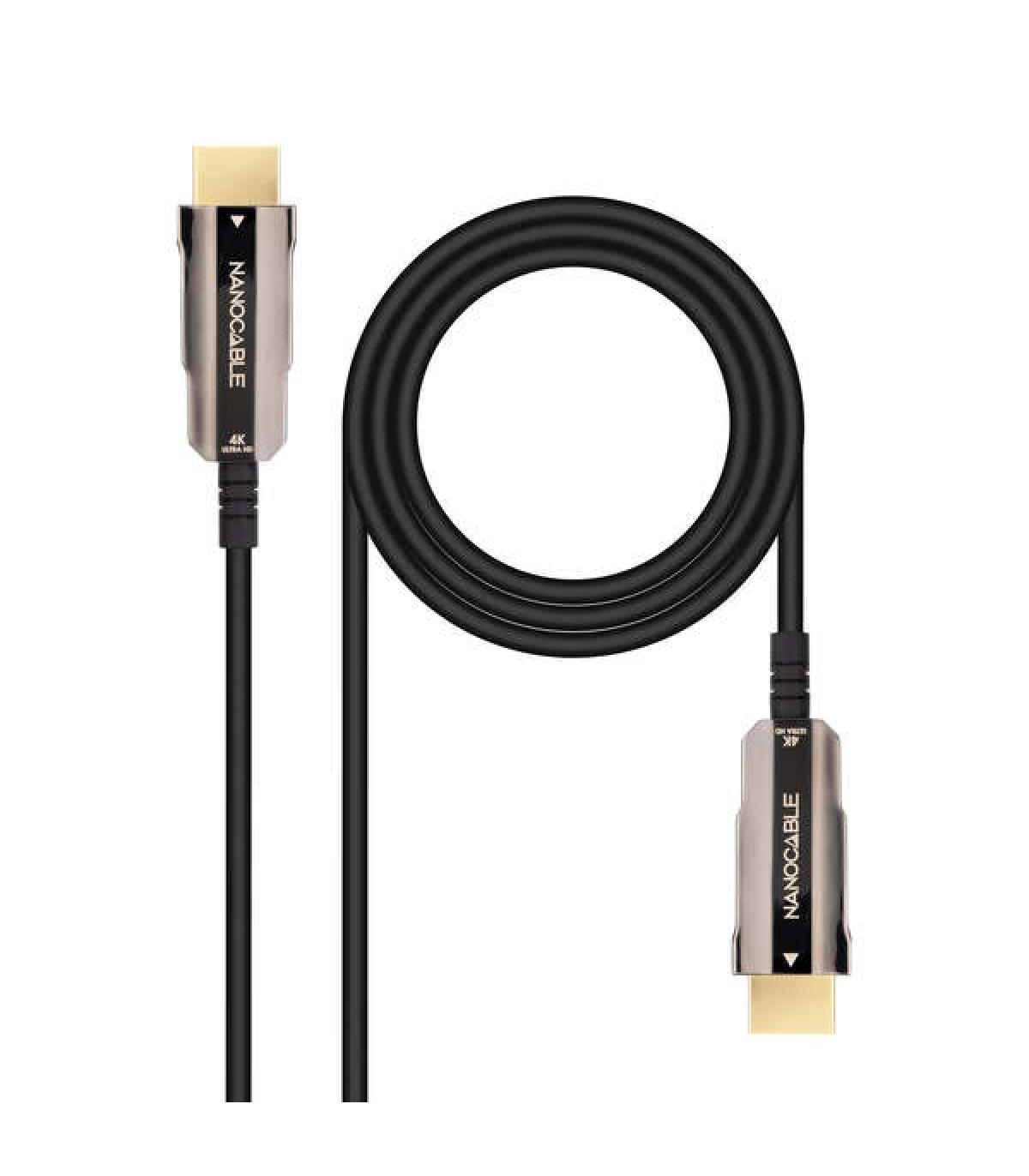 Nanocable Cable HDMI v2.0 Macho a HDMI v2.0 Macho 15m - 4K@60Hz 18Gbps - Color Negro