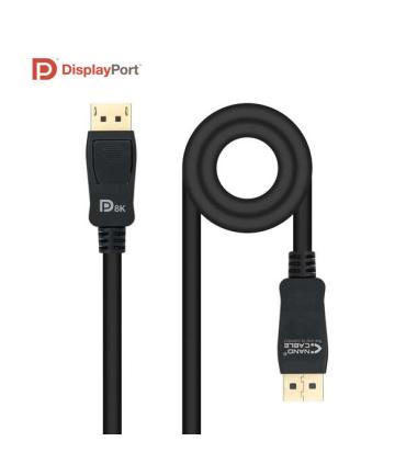 Nanocable Cable Displayport 1.4 Certif. Vesa DP/M-DP/M 0.5m - Color Negro