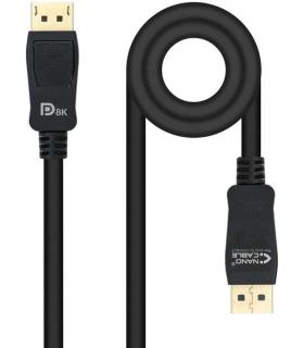 Nanocable Cable DisplayPort 1.4 Macho a DisplayPort 1.4 Macho 1m - Certificado VESA - Color Negro
