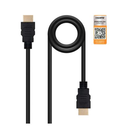 Nanocable Cable HDMI v2.0 Premiun Macho a HDMI v2.0 Premiun Macho 1m - 4K@60Hz 18Gbps - Alta Velocidad - Color Negro