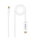 Nanocable Cable Conversor Mini DP Macho a HDMI v1.4 Macho 5m - Color Blanco