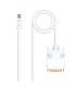 Nanocable Cable Conversor Mini DP Macho a DVI Macho 5m - Color Blanco