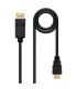 Nanocable Cable Conversor DISPLAYPORT a HDMI - DP/M - HDMI/M - 1.5 m - Color Negro