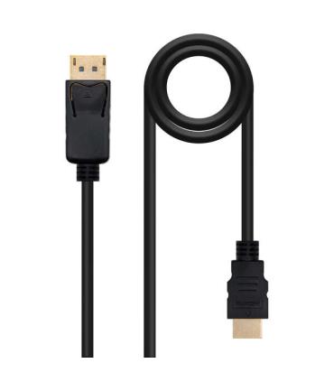 Nanocable Cable Conversor DISPLAYPORT a HDMI - DP/M - HDMI/M - 1.5 m - Color Negro
