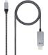 Nanocable Cable Conversor USB-C Macho a HDMI Macho 1.80m - Color Negro/Plata