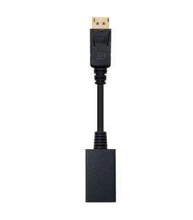 Nanocable Conversor DisplayPort a HDMI - DP/M-HDMI A/H - 15 cm - Color Negro