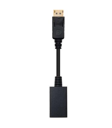 Nanocable Conversor DisplayPort a HDMI - DP/M-HDMI A/H - 15 cm - Color Negro