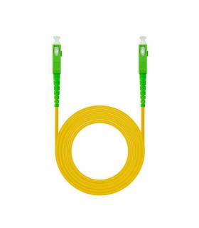 Nanocable Cable Fibra SC/APC-SC/APC Monomodo LSZH 20m - Color Amarillo