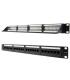 Nanocable Patch Panel 24 Puertos RJ45 Cat.6 UTP 19" 1U dual IDC - Color Negro