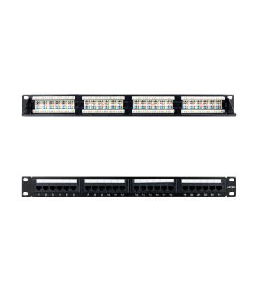 Nanocable Panel Parcheo 24 Puertos Cat.6A UTP 19 1U - Color Negro
