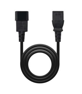 Nanocable Cable de Alimentacion CPU C13 Hembra a C14 Macho 1.50m - Color Negro