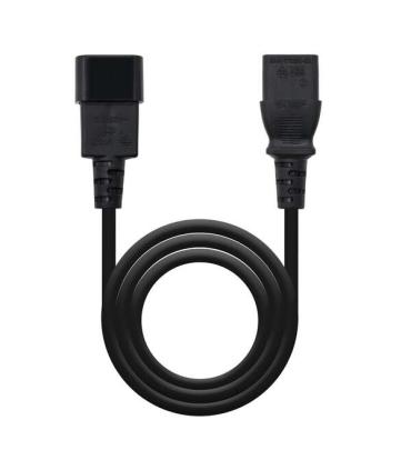 Nanocable Cable de Alimentacion CPU C13 Hembra a C14 Macho 1.50m - Color Negro