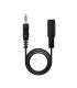 Nanocable Cable Audio Estereo Jack 3.5mm Macho a Jack 3.5mm Hembra 5m - Color Negro