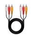 Nanocable Cable Audio Video 3x RCA Macho a 3x RCA Macho 1.80m - Color Negro