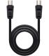 Nanocable Cable de Antena TV 75 OHM Macho/Hembra 1.80m - Color Negro