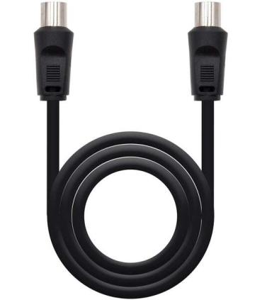 Nanocable Cable de Antena TV 75 OHM Macho/Hembra 1.80m - Color Negro