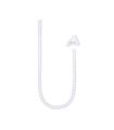 Nanocable Organizador de Cables Flexible 25mm - Longitud 2m - Color Blanco