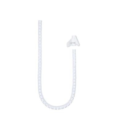 Nanocable Organizador de Cables Flexible 25mm - Longitud 3m - Color Blanco
