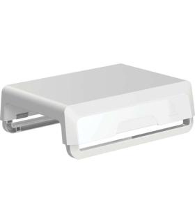 Fellowes Elevador para Monitor con 3 Ajustes de Altura - Ideal para Trabajo Hibrido - Canal para Dispositivos con Carga - Materi