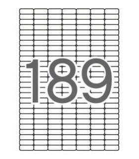 Apli Etiquetas Blancas Removibles 25.4 x 10.0mm 25 Hojas