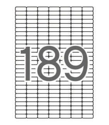 Apli Etiquetas Blancas Removibles 25.4 x 10.0mm 25 Hojas