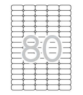 Apli Etiquetas Blancas Removibles 35.6 x 16.9mm 25 Hojas