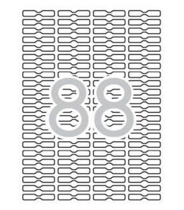 Apli Etiquetas Blancas Removibles Joyeria 45.0 x 8.0mm 25 Hojas