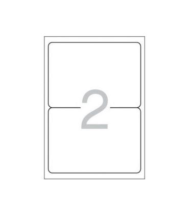 Multi3 Pack de 200 Etiquetas Blancas Cantos Redondeados Tamaño 199,6x144,5mm con Adhesivo Permanente para Multiples Usos