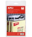 Apli Colgadores Autoadhesivos Eurohole 34x48mm - Ideal para Productos de Bajo y Medio Peso - Bolsa con 100 Unidades Pack de 5